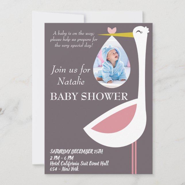 Celebrating the Arrival of Your Little Miracle! Invitation (Front)