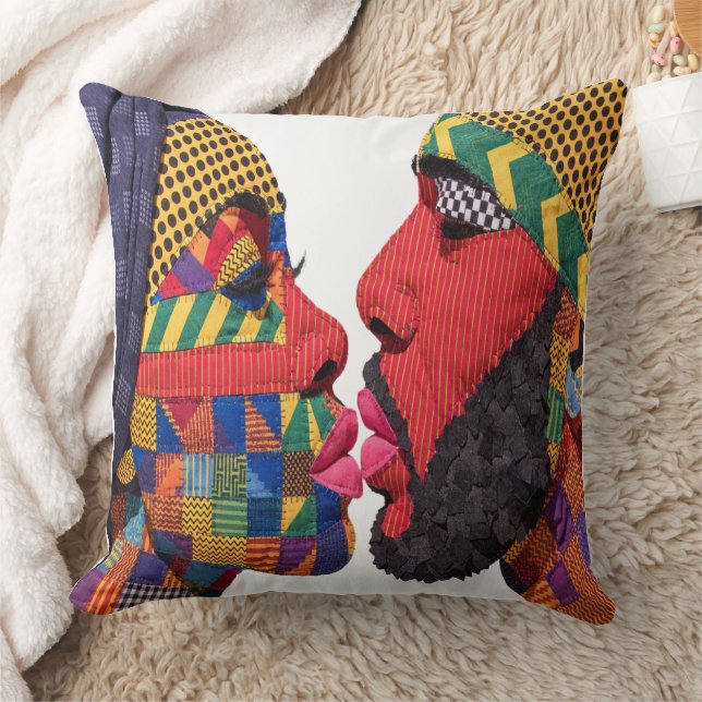 Celebrating The Art of Quilting Throw Pillow (Blanket)