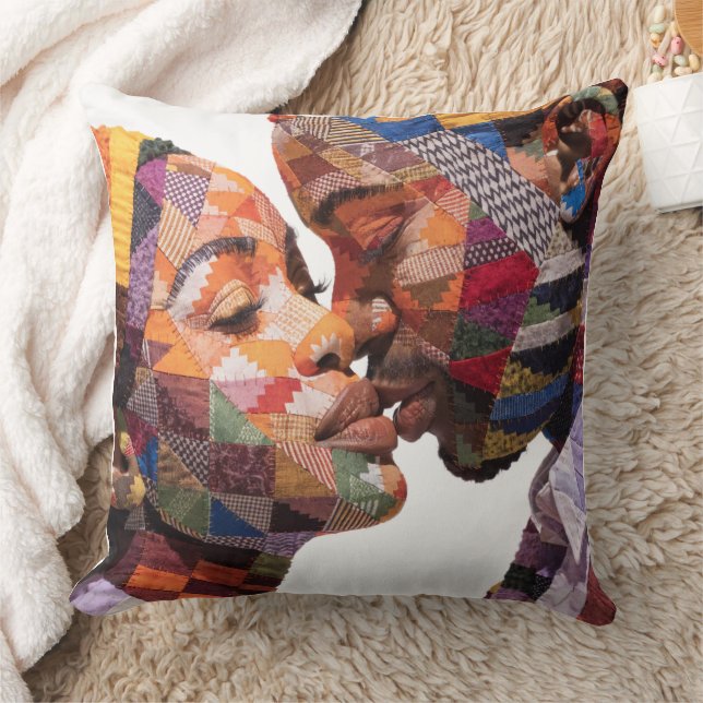 Celebrating The Art of Quilting Throw Pillow (Blanket)