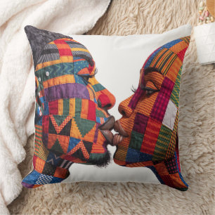 Celebrating The Art of Quilting Throw Pillow
