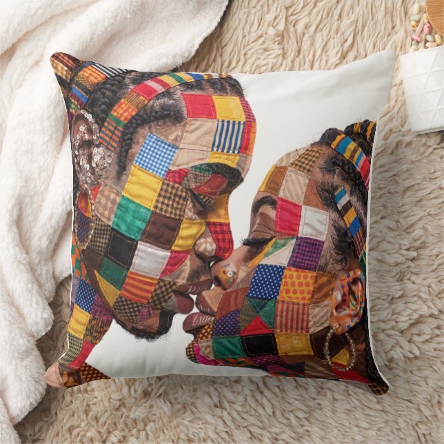 Celebrating The Art of Quilting Throw Pillow (Blanket)
