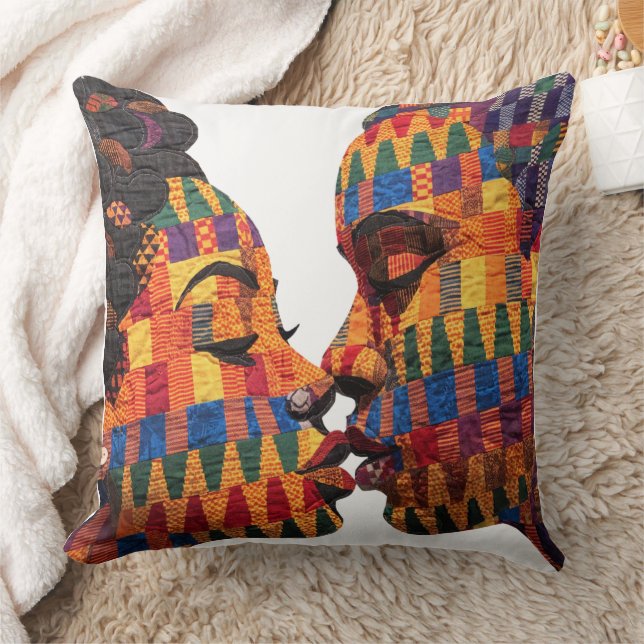 Celebrating The Art of Quilting Throw Pillow (Blanket)