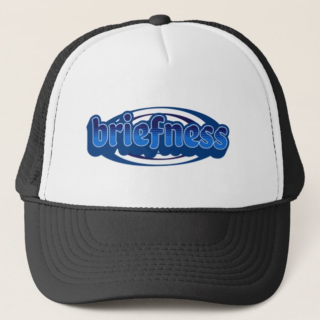  Celebrating the Beauty of Briefness Trucker Hat (Front)