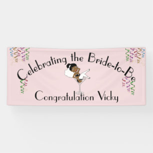 Celebrating the Black Bride to Be Shower / Party Banner
