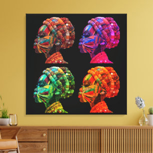 Celebrating the Colourful Art of Quilting Canvas Print