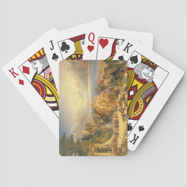 Celebrating the Grape Harvest, Lake Orta, North It Playing Cards (Back)