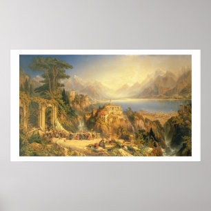 Celebrating the Grape Harvest, Lake Orta, North It Poster