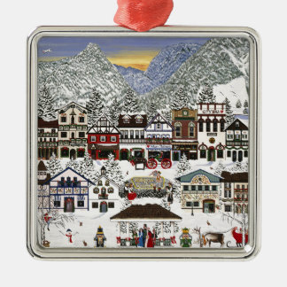 Celebrating the Holidays in Leavenworth Metal Tree Decoration