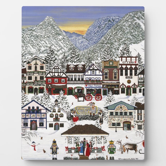 Celebrating the Holidays in Leavenworth Plaque (Front)