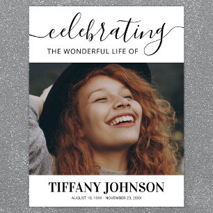 Celebrating the Life Memorial Poster