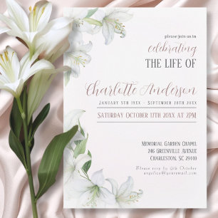 Celebrating the life of Funeral Invitation
