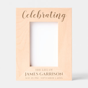 Celebrating The Life Of Keepsake Memorial Photo Etched Frames