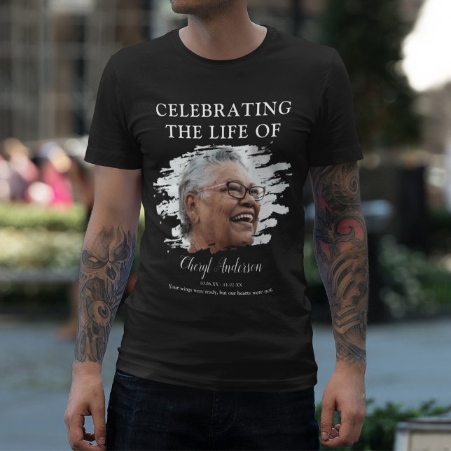 Celebrating The Life Of | Photo Memorial T-Shirt (Creator Uploaded)