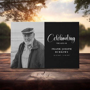 Celebrating the Life Photo & Message Sympathy  Guest Book