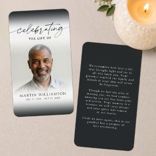 Celebrating the Life Sympathy Simple Prayer Card