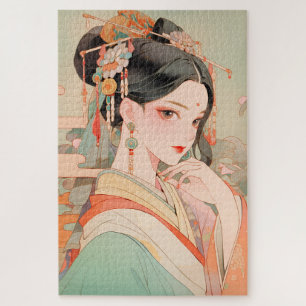 Celebrating Traditional Chinese Women Jigsaw Puzzle