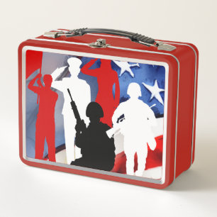 Celebrating Veterans Metal Lunch Box