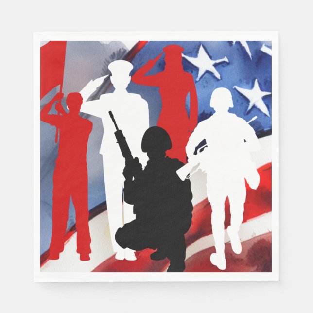 Celebrating Veterans Napkin (Front)