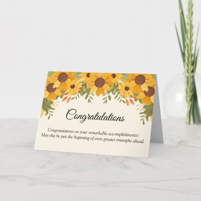 Celebrating Your Achievements Card (Front)