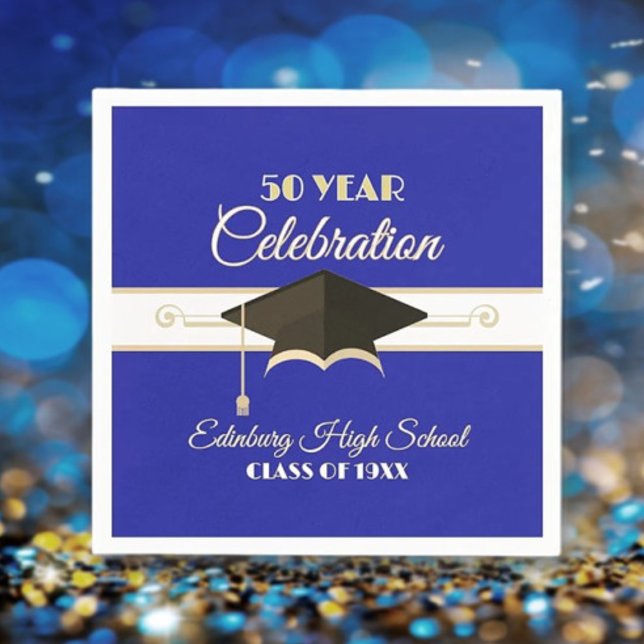 Celebration! 50 Year Class Reunion  Napkins (Creator Uploaded)
