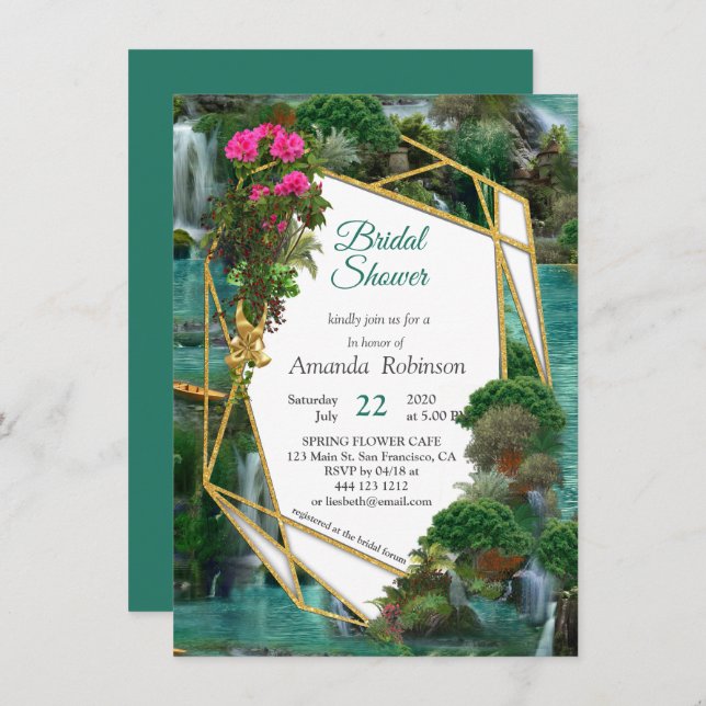 Celebration at the Magical Fantasy Lake Invitation (Front/Back)