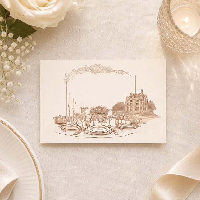 Celebration at the Manor Custom Place Card (Creator Uploaded)