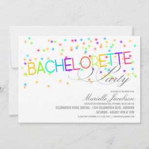Celebration Bachelorette Party Invitations