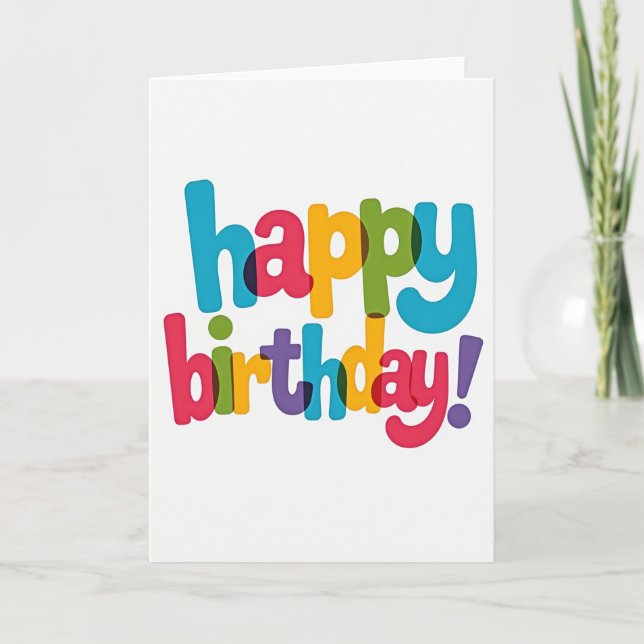 Celebration Birthday Card (Front)