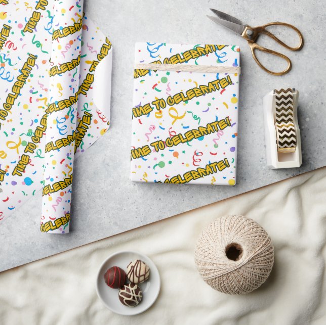 Celebration Birthday Party Wrapping Paper (Crafts)