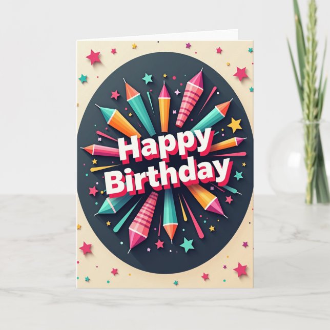 Celebration Burst Card (Front)
