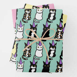 Celebration Cat Wrapping Paper