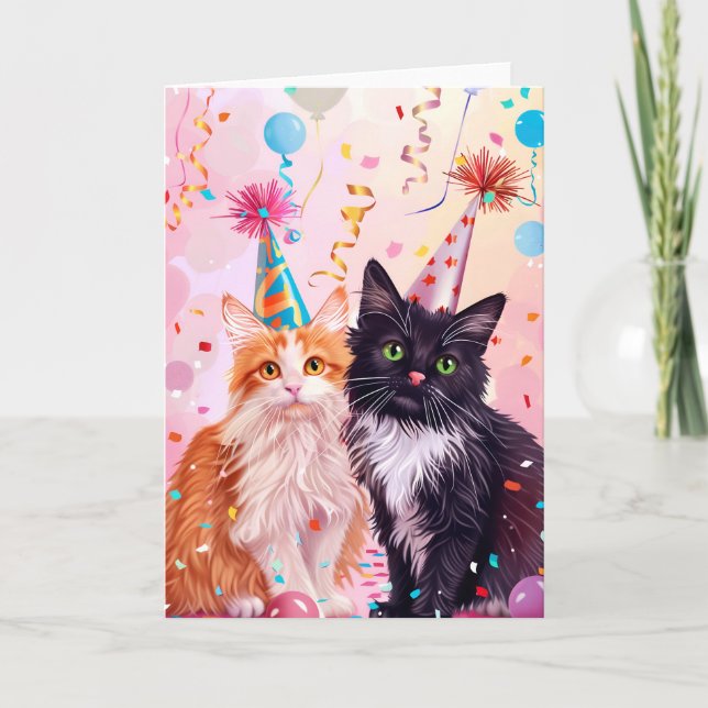 Celebration Cats Greeting Card (Front)