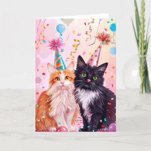 Celebration Cats Greeting Card