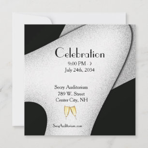 Celebration Champagne Glass Invitation