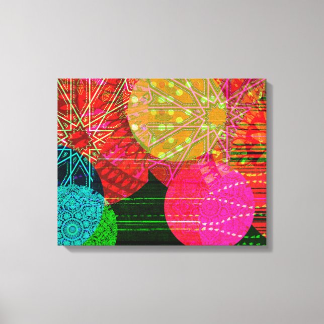 Celebration Circles Art Canvas Print (Front)