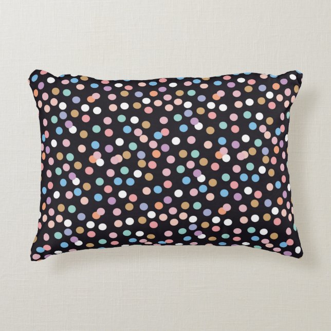Celebration confetti seamless pattern,background w decorative cushion (Front)