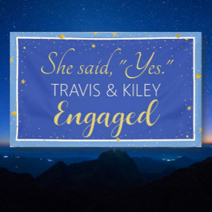 Celebration! Custom Engagement party banner