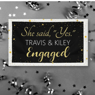 Celebration! Custom Engagement party banner