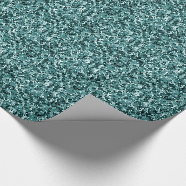 Celebration Dots 11-Teal Wrapping Paper (Corner)