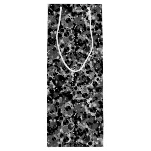 Celebration Dots-19-Black WINE GIFT BAG
