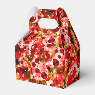 Celebration Dots-6-Strawberry Kiwi Gable Favour Box