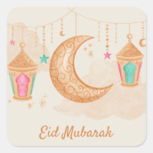 Celebration Eid Mubarak  Square Sticker