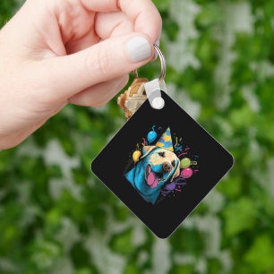 Celebration Event Birthday Party Labrador Retrieve Key Ring