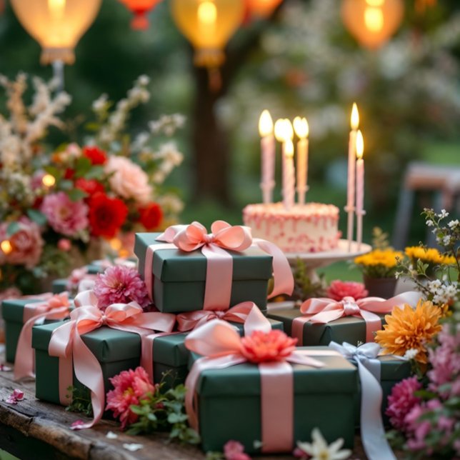 Celebration Green Colour #325513 Wrapping Paper (Happy Festive Green Color #325513 Wrapping Paper. AI Gen. Color may vary slightly from product. )