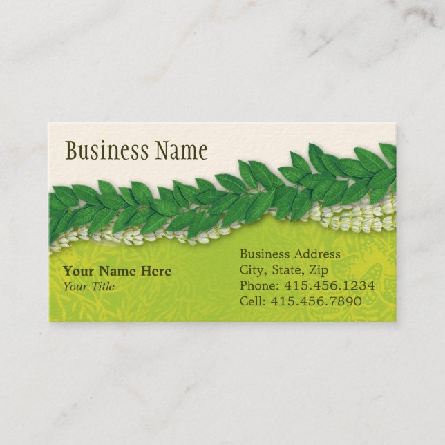 celebration lei2 business card (Front)