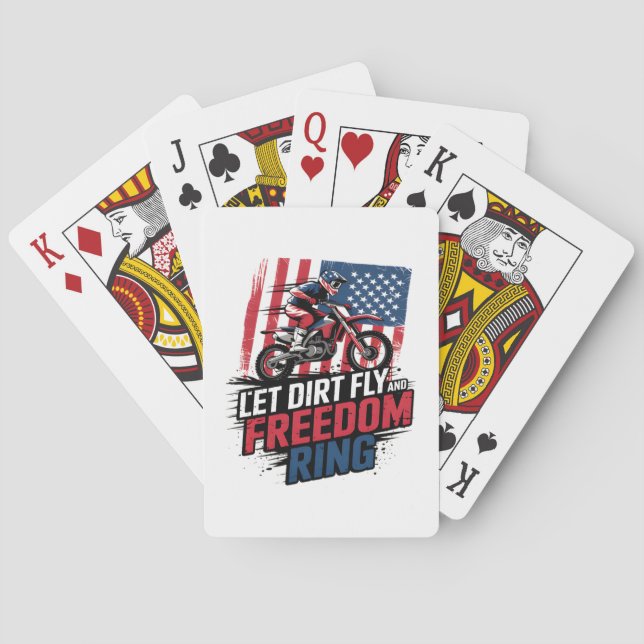 Celebration - Let Freedom Ring Quote Playing Cards (Back)