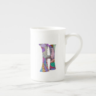 Celebration Letter H Bone China Mug