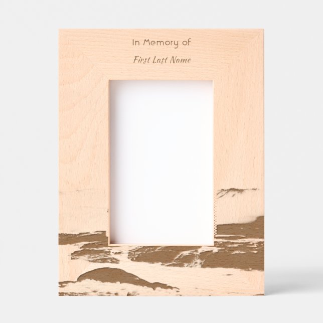 Celebration Life Keepsake Storm Ocean Etched Frames (Front)