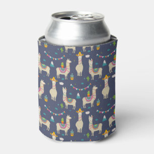 Celebration Llama Pattern Can Cooler