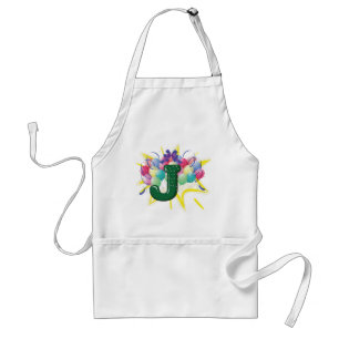 Celebration Monogram Letter J with Balloons Standard Apron
